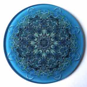 4 INCH
ROUND GLASS COASTER
CRYSTAL AQUA BLUE 1